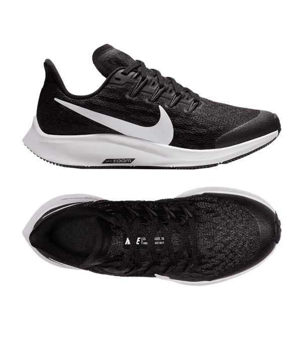 Nike Air Zoom Pegasus 36 Running Kids Schwarz F001 - schwarz