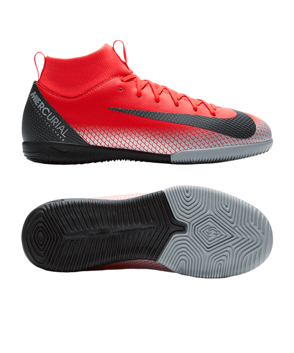 Nike Jr Mercurial Superfly VI Academy CR7 IC Kids F600 - rot