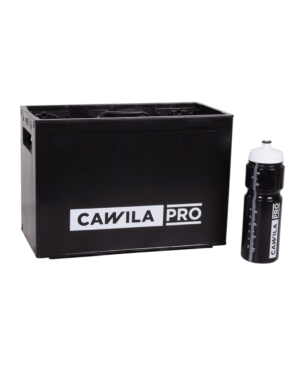 Cawila PRO Flaschenkiste für 10 Flaschen | Schwarz - schwarz