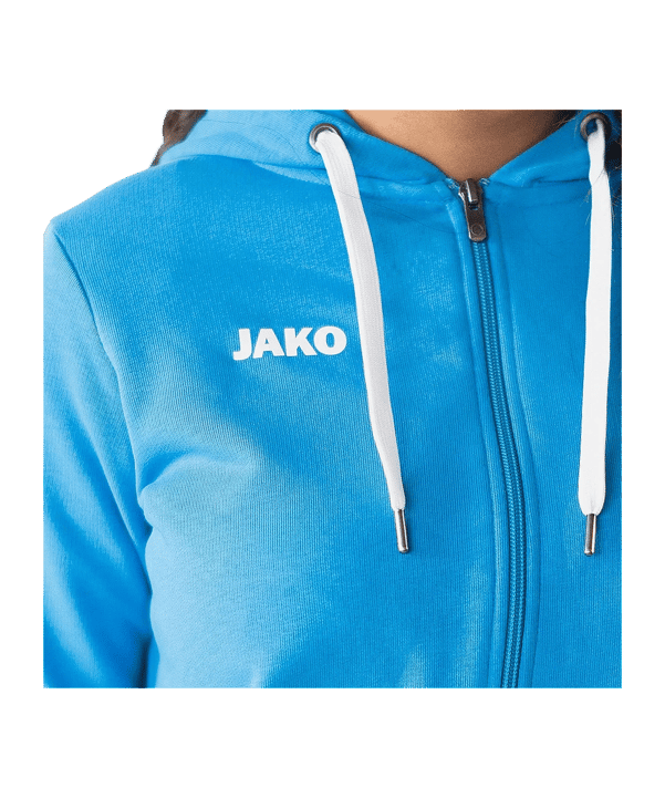 JAKO Base Giacca con cappuccio Donna Blu C089 - blu