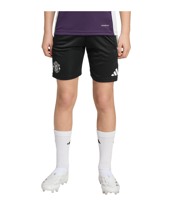 adidas Manchester United Training Short Kids Schwarz - schwarz