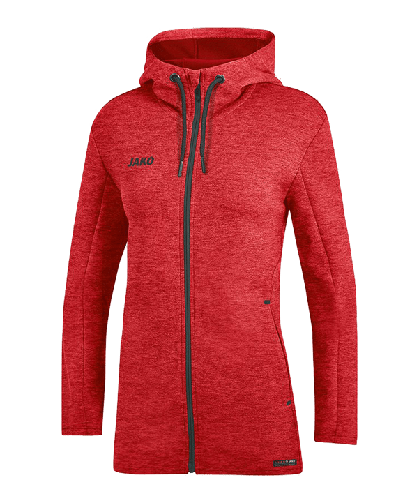 JAKO Premium Basic Giacca con cappuccio Donna Rosso C001 - rosso