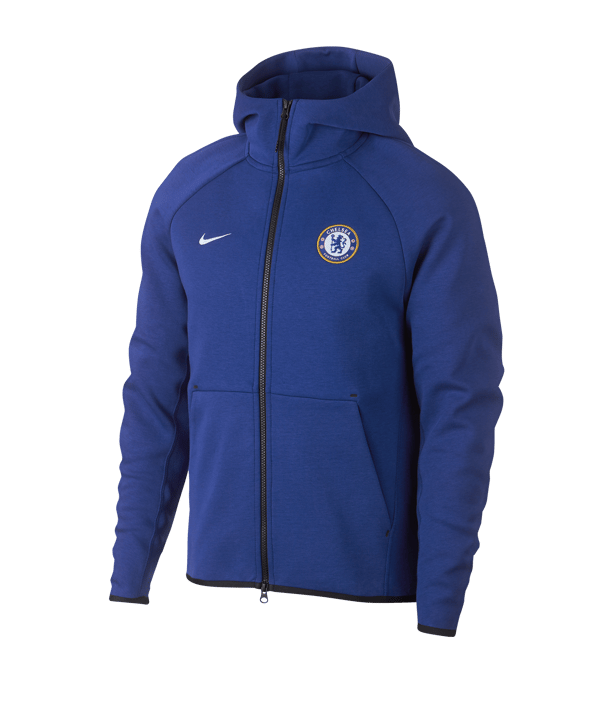 Nike FC Chelsea London Tech Fleece Jacke F495 - blau