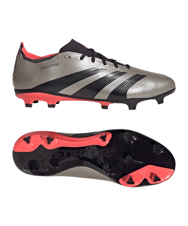 adidas Predator League FG Vivid Horizon Grau Pink - grau