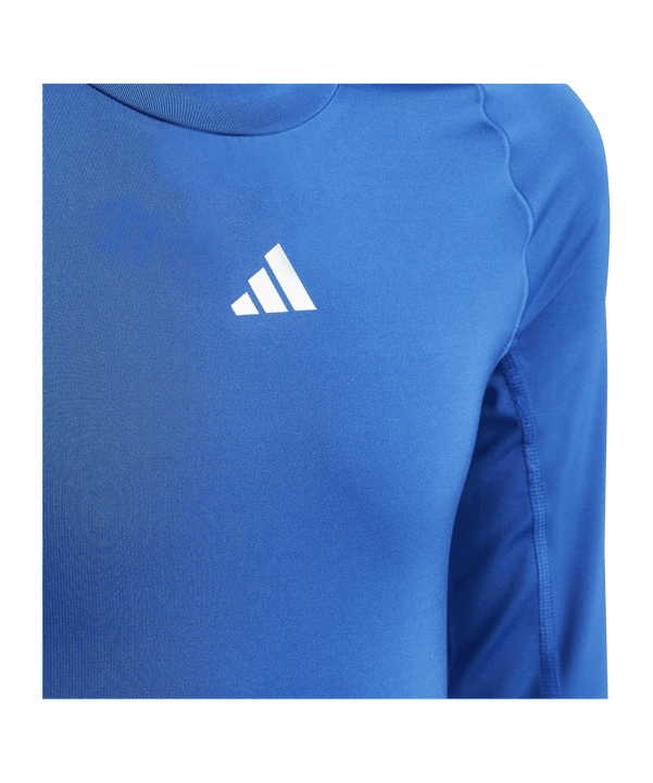 adidas Techfit Underwear Mock Longsleeve Kids Blau - blau