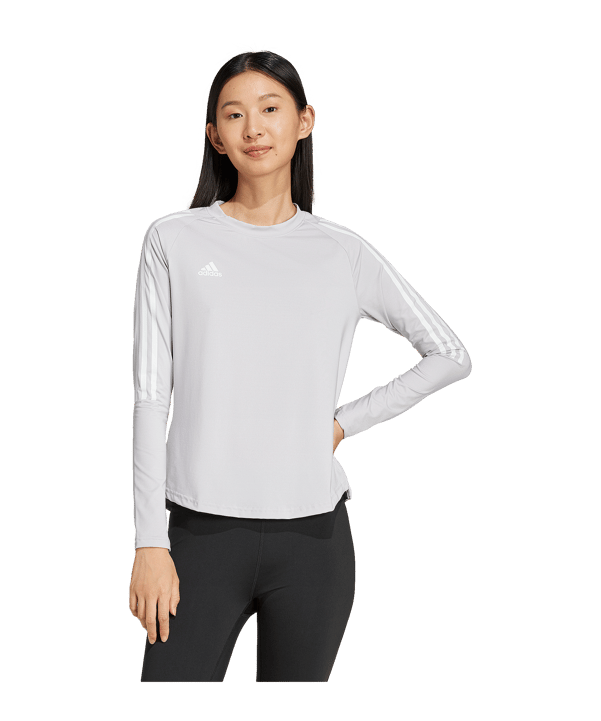 adidas Hilo White T-Shirt Damen Grau - grau