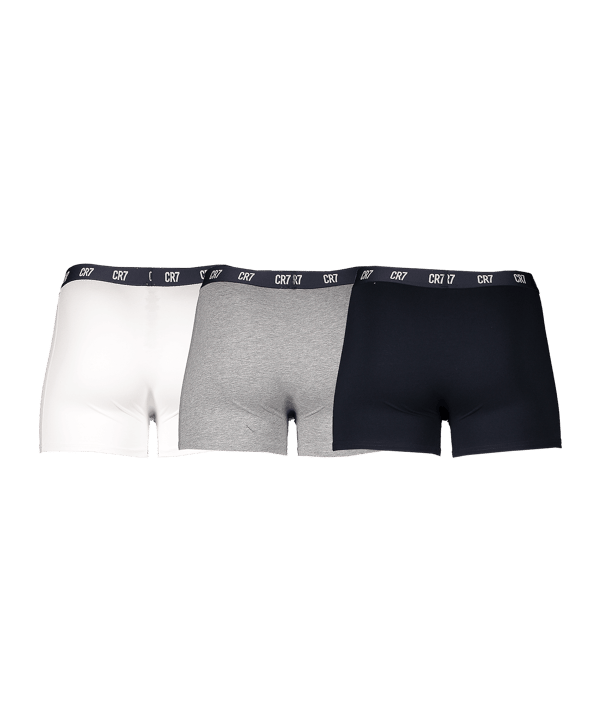 CR7 Basic Trunk Boxershort 3er Pack Grau Weiss
