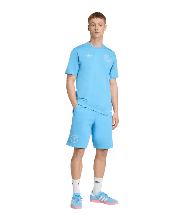 adidas Inter Miami Travel Short Blau - blau