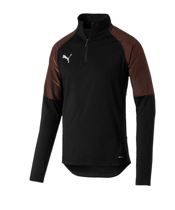 PUMA ftblNXT 1/4 Zip Top Schwarz Rot F01 - schwarz