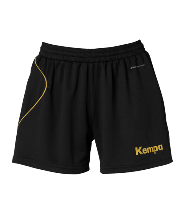 Kempa Curve Short Hose kurz Damen Schwarz Gold F05 - schwarz