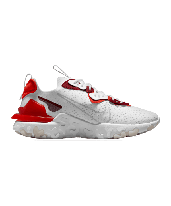 Nike React Vision Weiss Grau Orange F100 - weiss