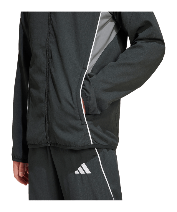 adidas Tiro 25 Competition Präsentationsjacke Kids Schwarz - schwarz