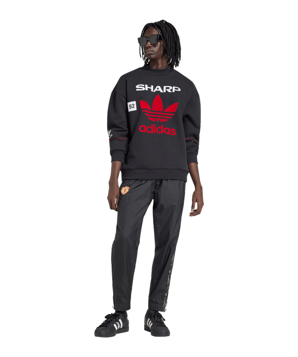 adidas Manchester United 90 Sweatshirt Schwarz - schwarz