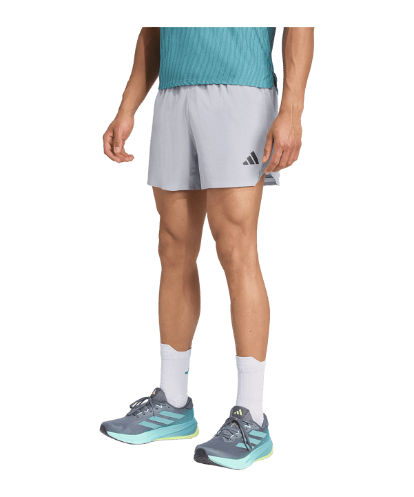 adidas Adizero Gel Laufshort Grau - grau