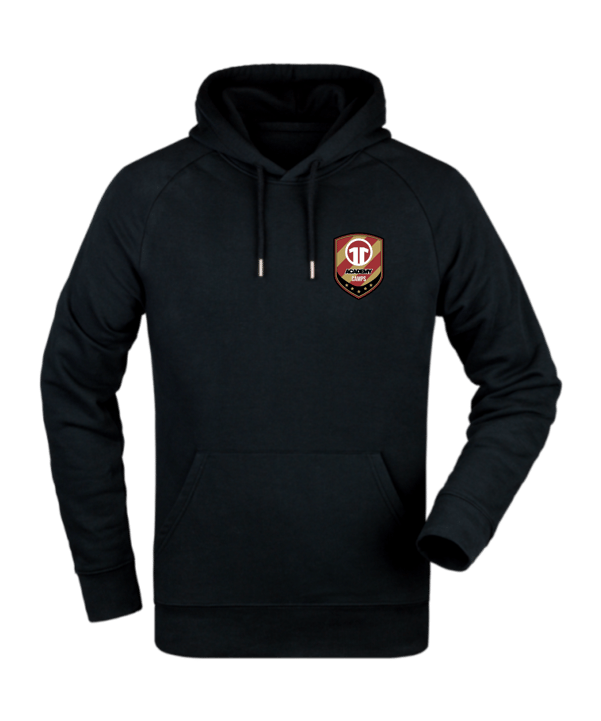 11ts Academy Hoody Brustlogo Schwarz - schwarz