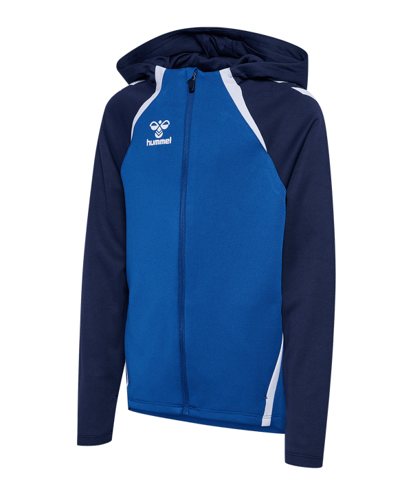 Hummel Lead 2.0 Kapuzenjacke Kids Blau F8607 - blau