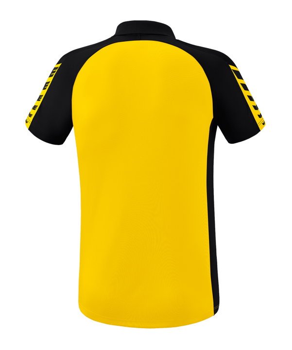 Erima Six Wings Poloshirt Gelb Schwarz - gelb