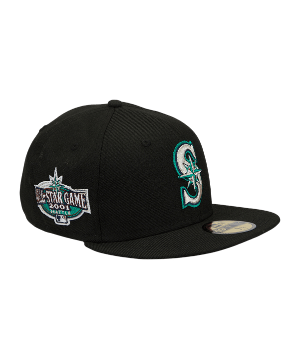 New Era Seattle Mariners 59Fifty Cap Schwarz - schwarz