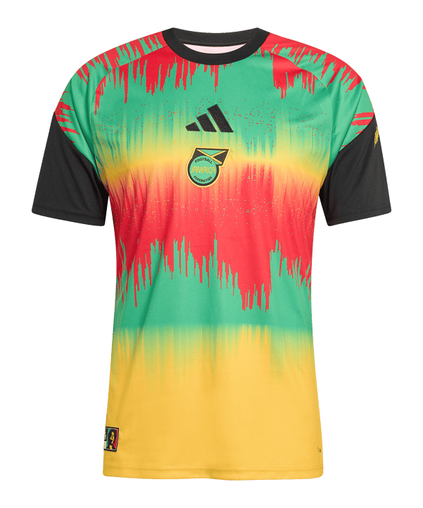 adidas JFF Jamaika Prematch Trikot Home WC 2026 Gelb - gelb