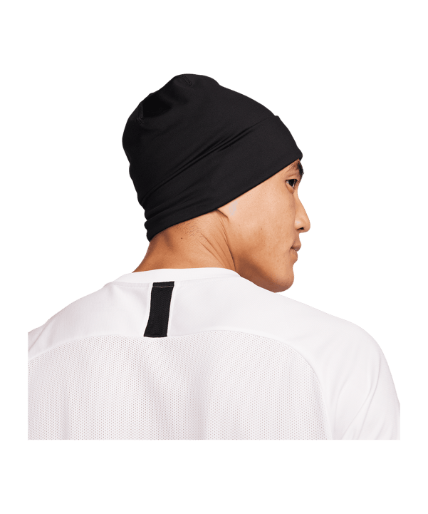 Academy Peak Cuff Beanie Schwarz Weiss F010 - schwarz