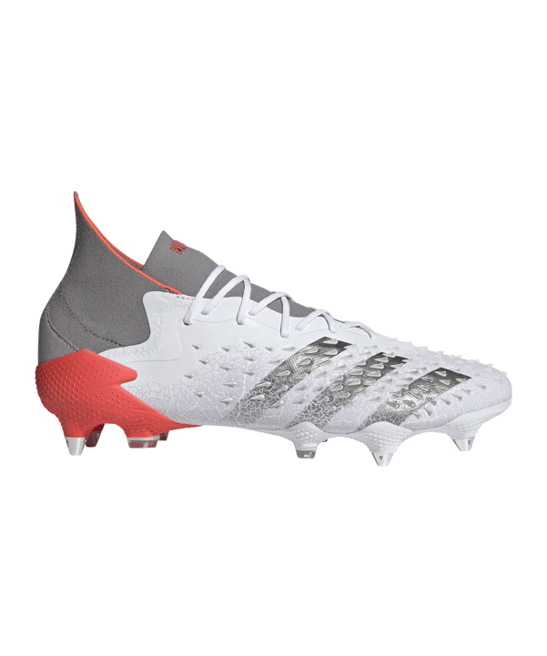 adidas Predator FREAK.1 SG White Spark Weiss Grau Rot - weiss