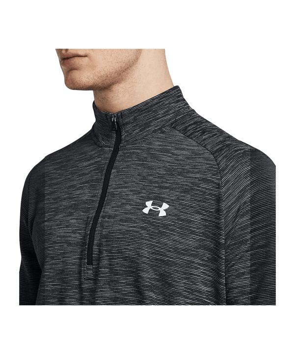 Under Armour Tech Textured 1/2 Zip Top Schwarz F001 - schwarz
