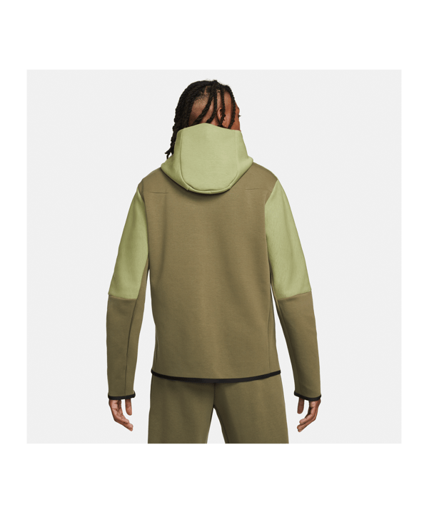 Nike Tech Fleece Windrunner Grün Schwarz F334 - gruen