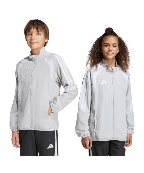 adidas Tiro 26 League Präsentationsjacke Kids Grau - grau
