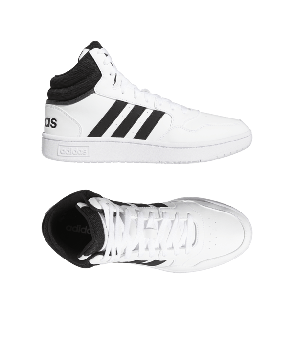 adidas Hoops 3.0 Mid Classic Vintage Schwarz - schwarz