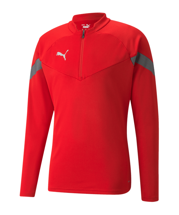 PUMA teamFINAL Training 1/4 Zip Sweatshirt F01 - rot