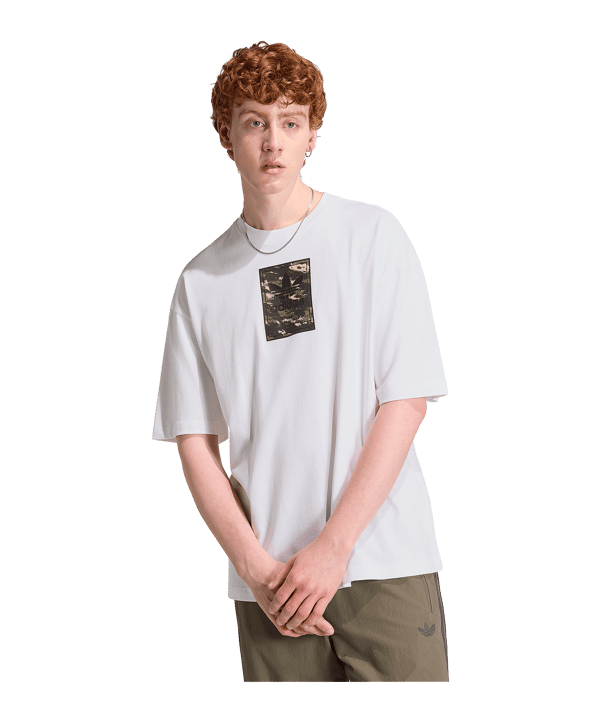 adidas Originals Camo Tongue Label T-Shirt Blanc - blanc