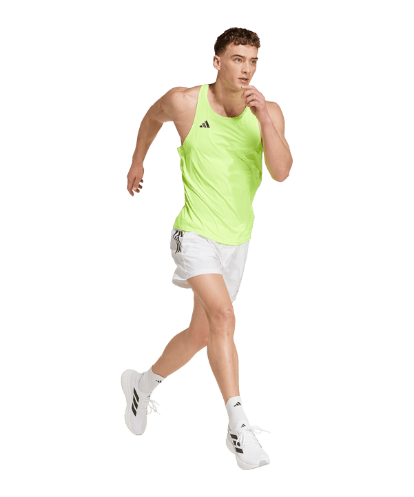 adidas Essentials Running Singlet T-Shirt Vert - vert