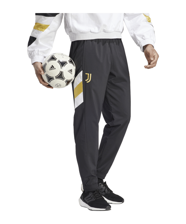 adidas Juventus Turin Icon Trainingshose Schwarz - schwarz