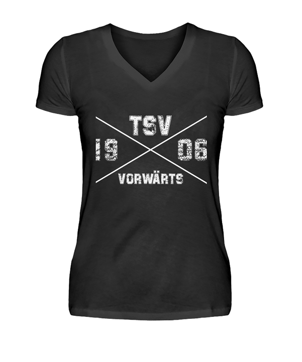 TSV Schopfloch V Neck Vorwärts X Damen Schwarz - schwarz