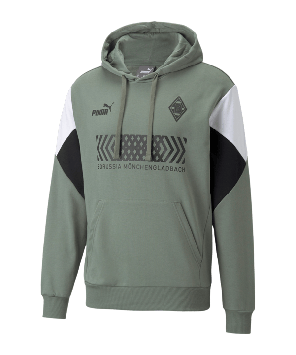 PUMA Borussia Mönchengladbach ftblCulture Hoody Grün Schwarz F02