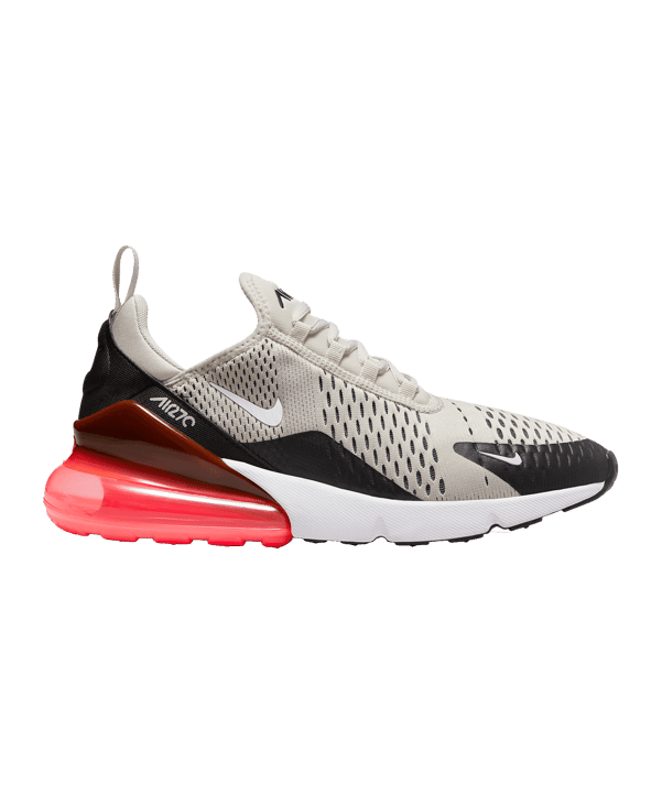 Nike Air Max 270 Sneaker Beige Schwarz Rot F003 - schwarz