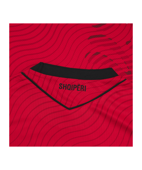 Macron FSHF Albanien Authentic Trikot Home WM 2026 Kids Rot - rot