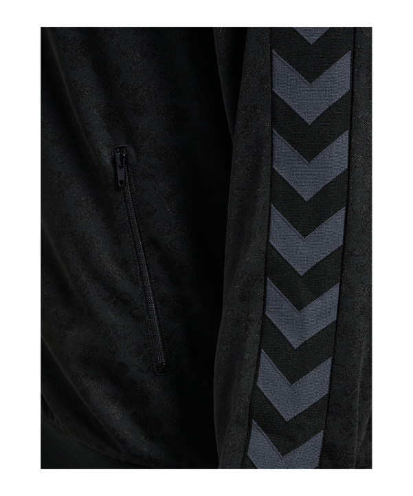 Hummel Archive Regular Poly Aop Jacke Schwarz F2129 - schwarz