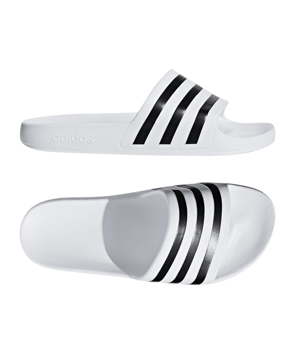 adidas Adilette Aqua Badelatsche Weiss - weiss
