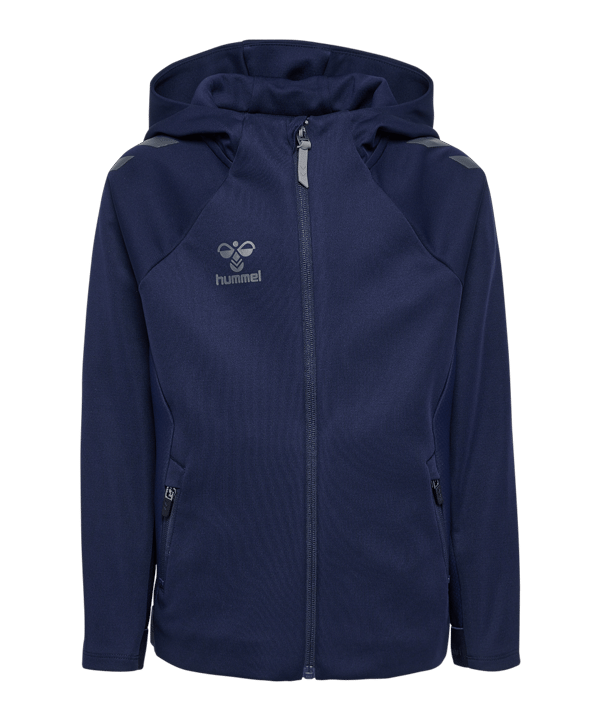 Hummel Cima 2.0 Kapuzenjacke Kids Blau F7026 - blau