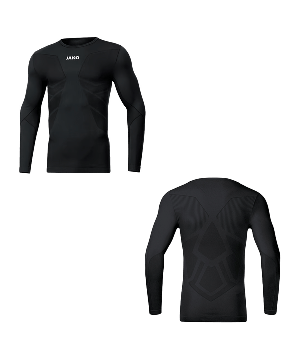 JAKO Comfort Recycelt langarm Kids Schwarz F800 - schwarz
