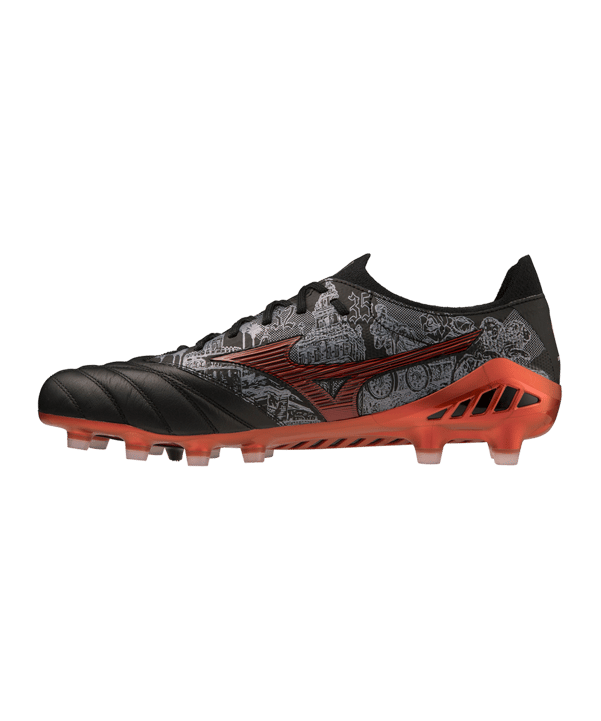 Mizuno Morelia Neo III Beta Made in Japan FG Sergio Ramos 4 Schwarz Rot F04 - schwarz