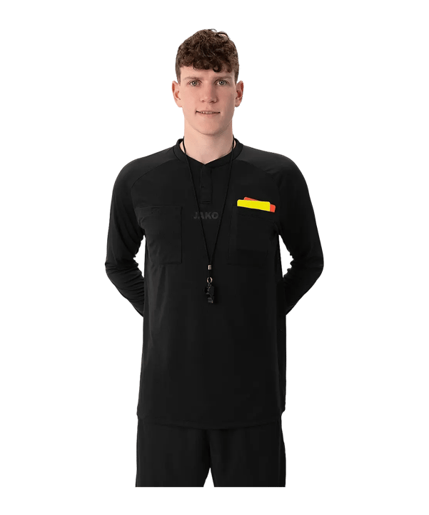 JAKO Schiedsrichter Trikot langarm Schwarz F08 - schwarz