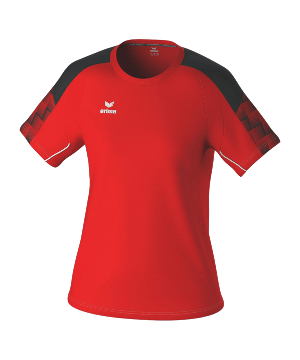 Erima Evo Star T-Shirts Damen Rot Schwarz - rot