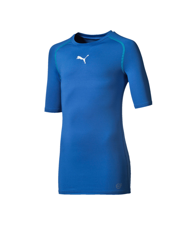PUMA TB Shortsleeve Shirt Kids Blau F02 - blau