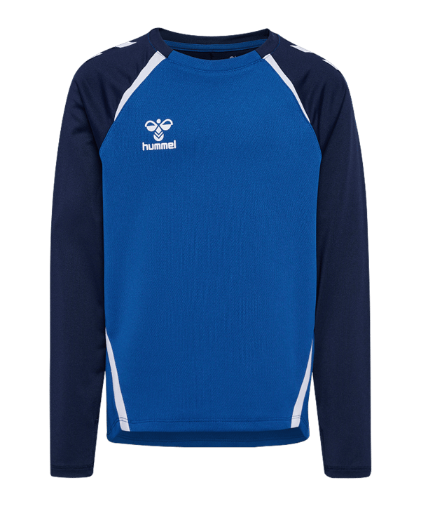 Hummel Lead 2.0 Crew Sweatshirt Kids Blau F8607 - blau