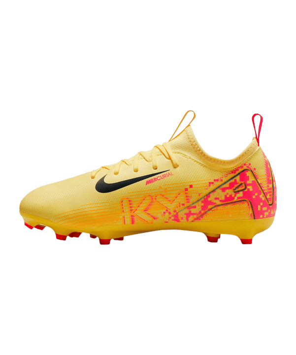 Nike Jr Air Zoom Mercurial Vapor XVI Academy FG/MG Mbappe Signature Kids Orange Blau F800 - orange