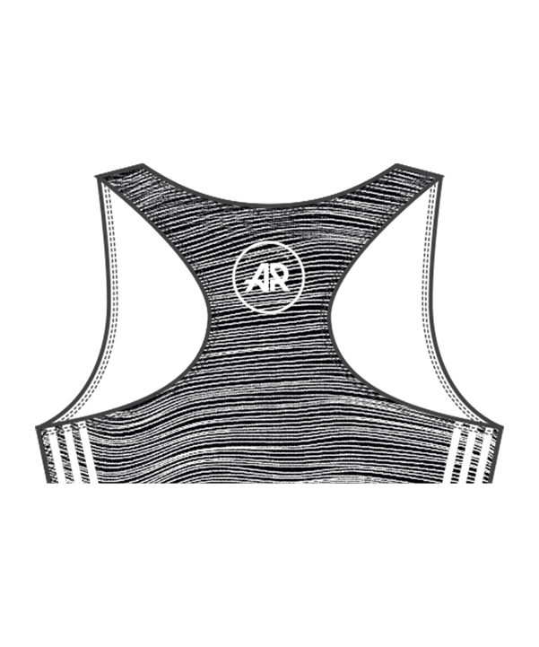 adidas mi Singlet Running Top Damen Grün Weiss - gruen