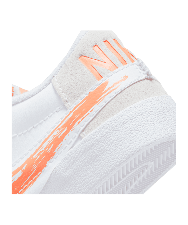 Nike Blazer Low 77 Jumbo Weiss Orange F100 - weiss