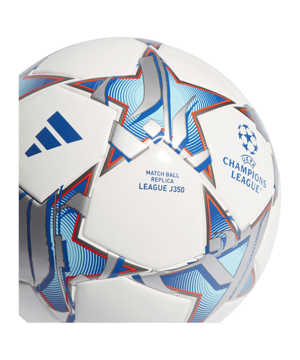 adidas UCL League Lightball 350g Weiss Silber Blau - weiss
